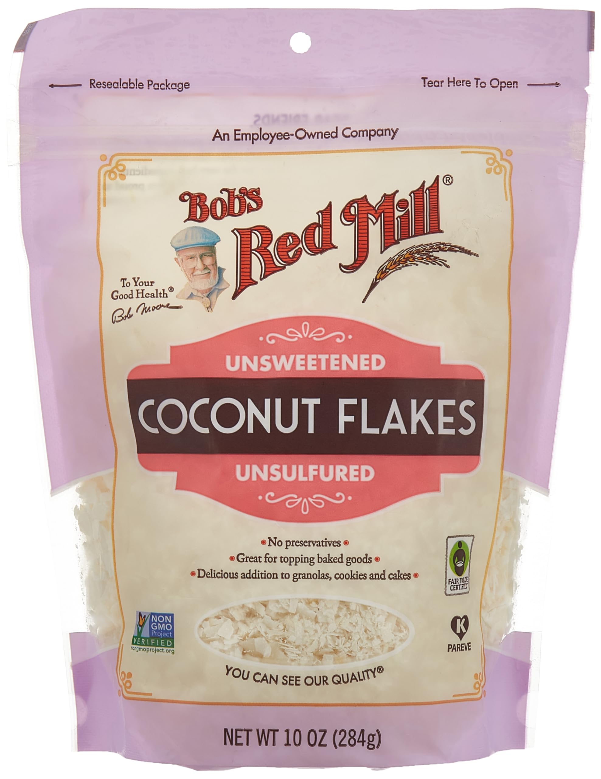Buy Bob's Red Mill Flaked Coconut, Unsweetened, 10 Oz Online at