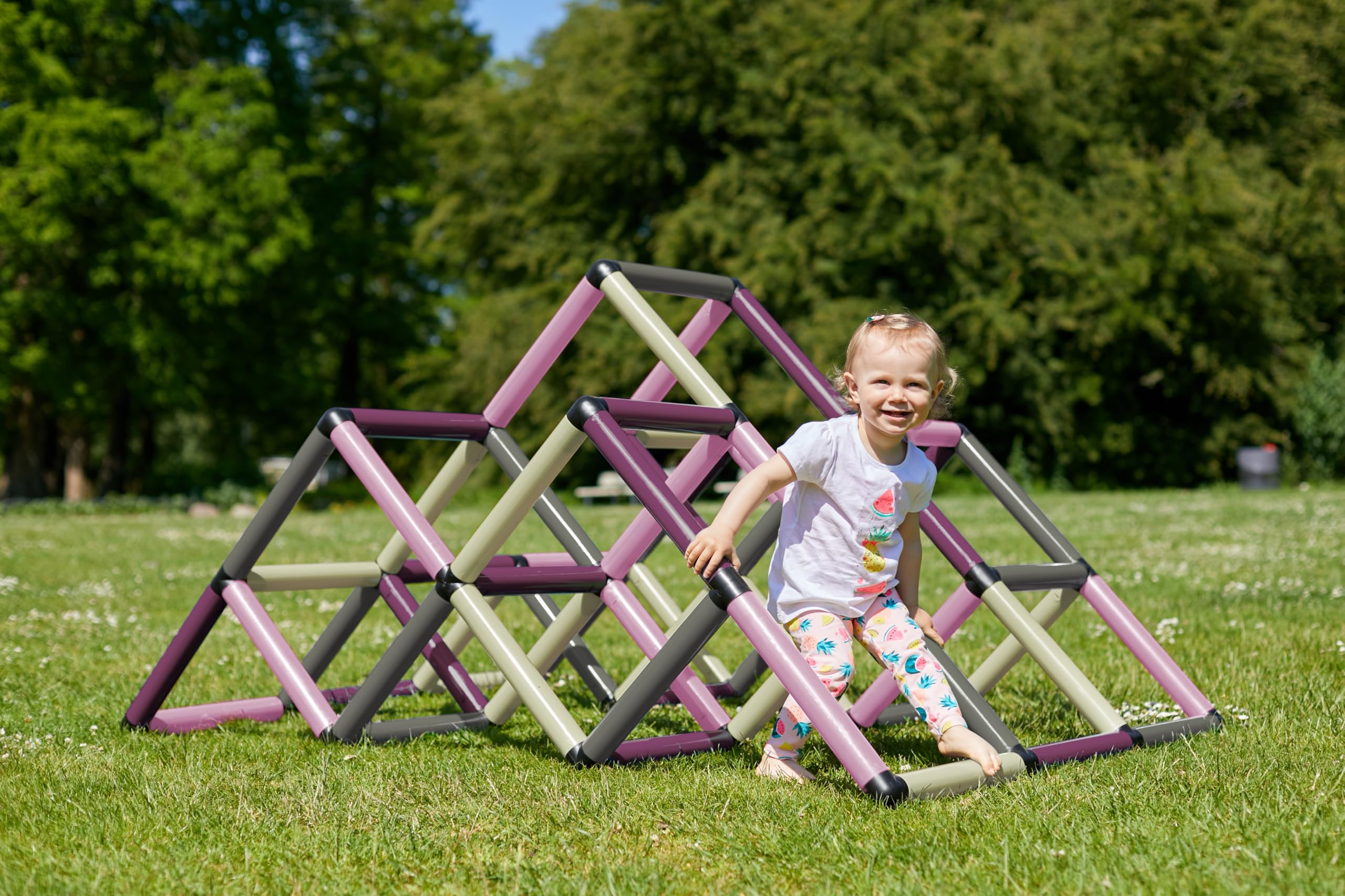 Quadro Kletterpyramide Home – modulares Klettergerüst für Kinder, 237 Teile, ab 12 Monaten, Indoor/Outdoor, UV-stabil, Made in Germany