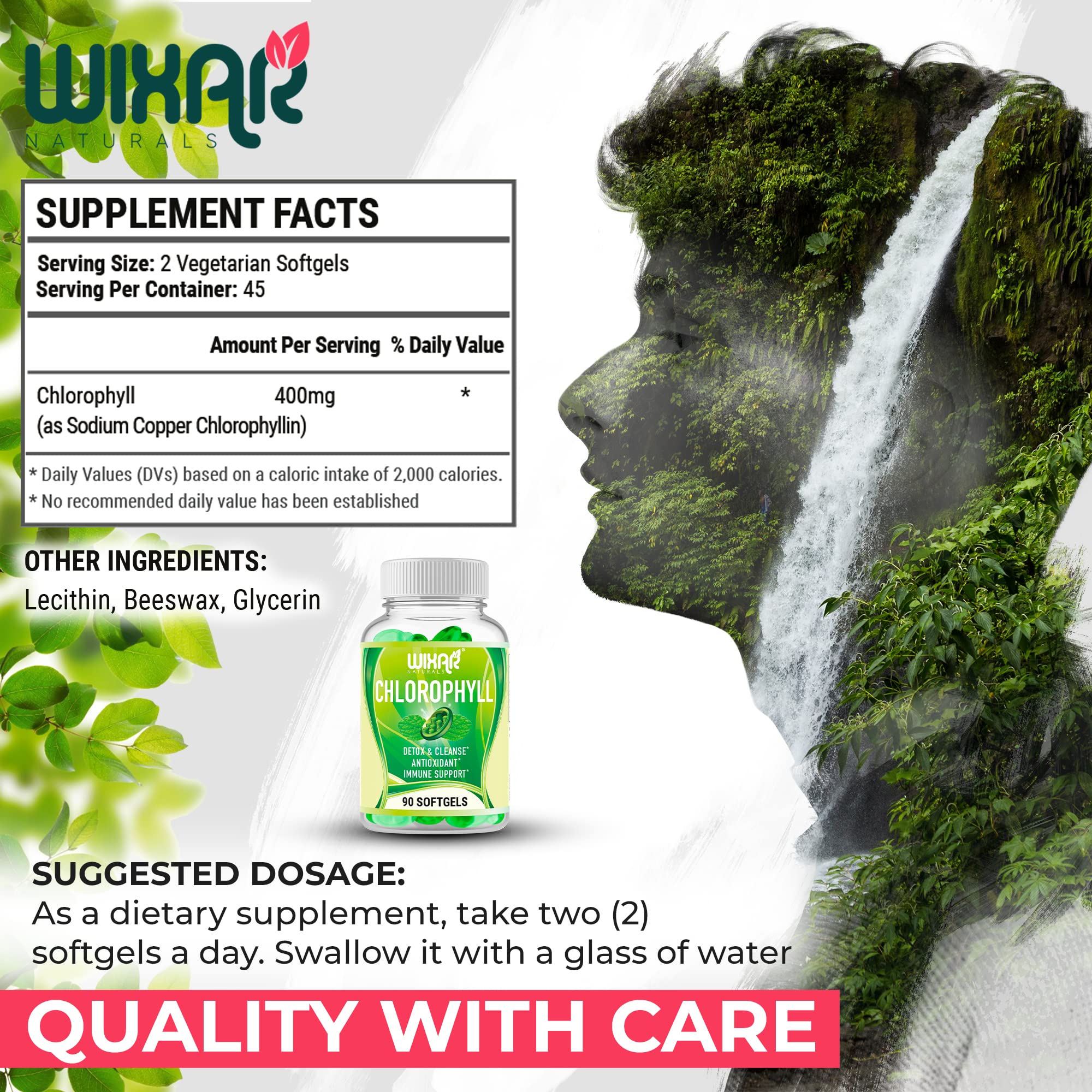 Amazon.com: Wixar Naturals Chlorophyll Softgel Capsules - Natural