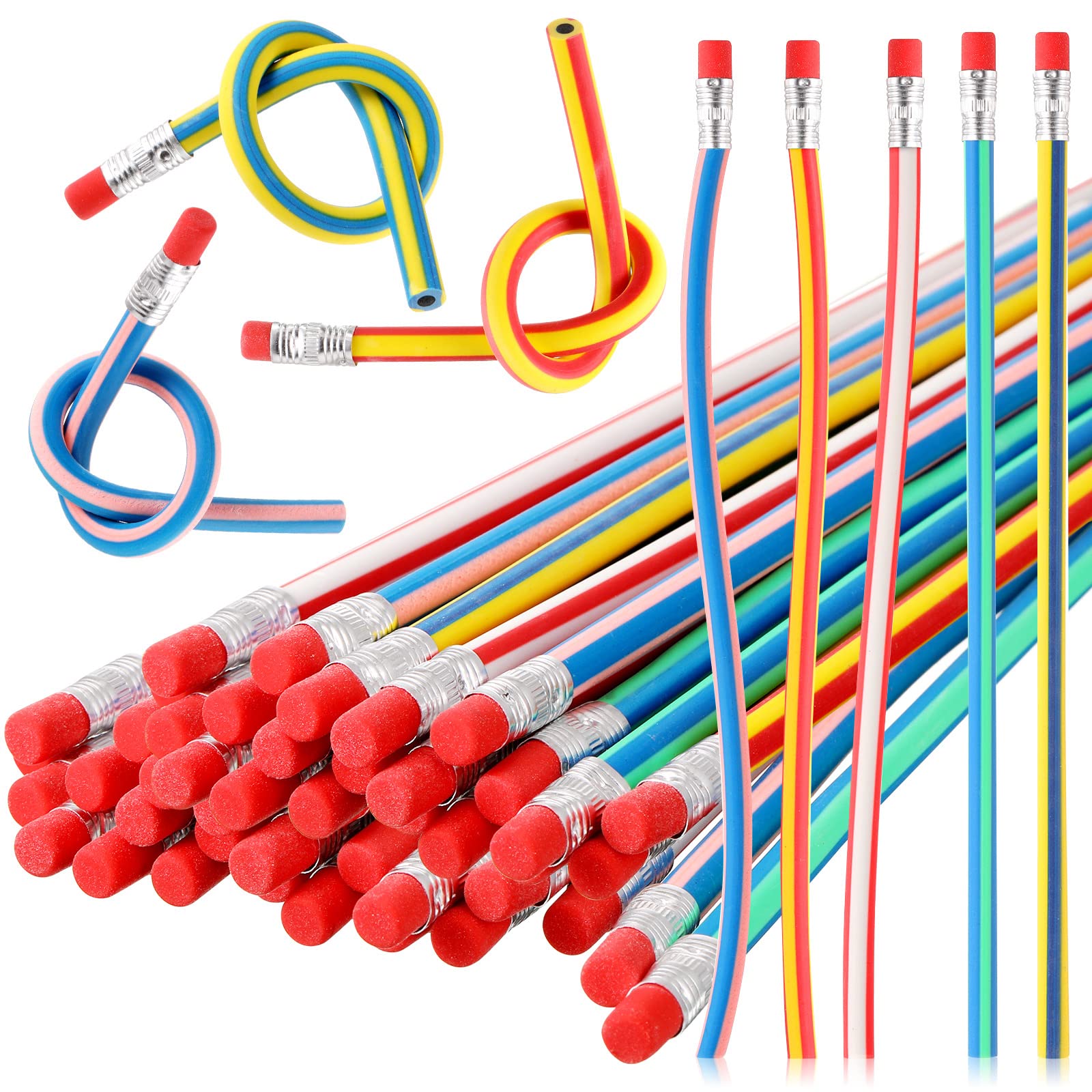 80 Crayons Flexibles Magiques - Pliables Et Twistables - Cadeau Anniversaire Enfants - Sacs De Fête