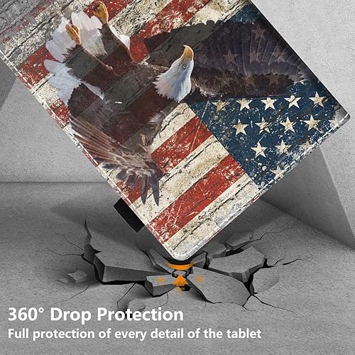 Miniatura 10 de Funda para tablet Fire HD 8Fire HD 8 Plus (10 generación, lanzada en 2020)  Funda delgada y ligera de piel sintética con función de encendido y