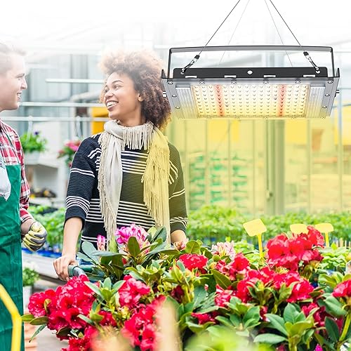 Miniatura 8 de alaghi Luz de cultivo para plantas de interior, 144 LED de espectro completo, lámpara de cultivo con encendidoapagado, adecuada para plantas de