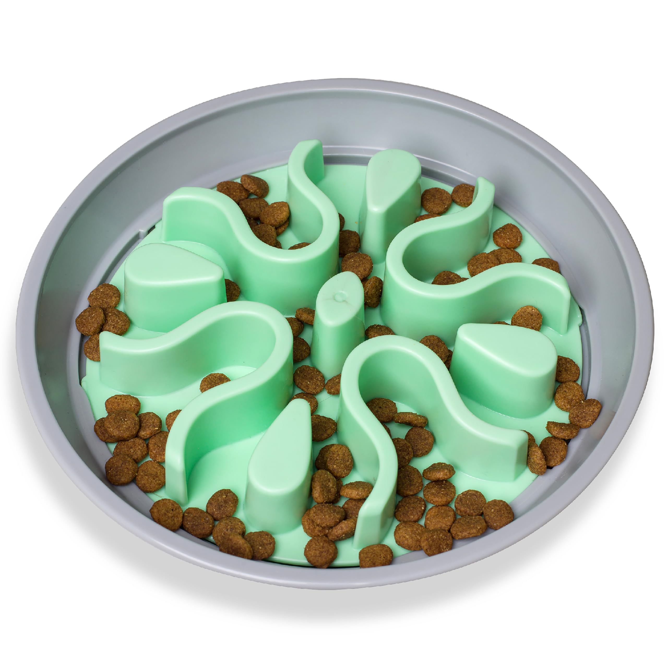 Outward Hound Fun Feeder Wobble Slo Bowl - Slow Feeder Dog Bowl With Insert - No Bloat, No Choke - One-Size - Multicolor