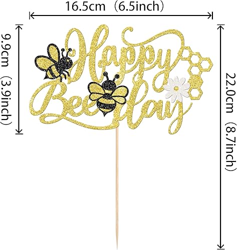 Miniatura 2 de 36 piezas de adornos para cupcakes de abejorros con purpurina de abeja, revelación de género, panal, cupcakes, baby shower, fiesta de cumpleaños,