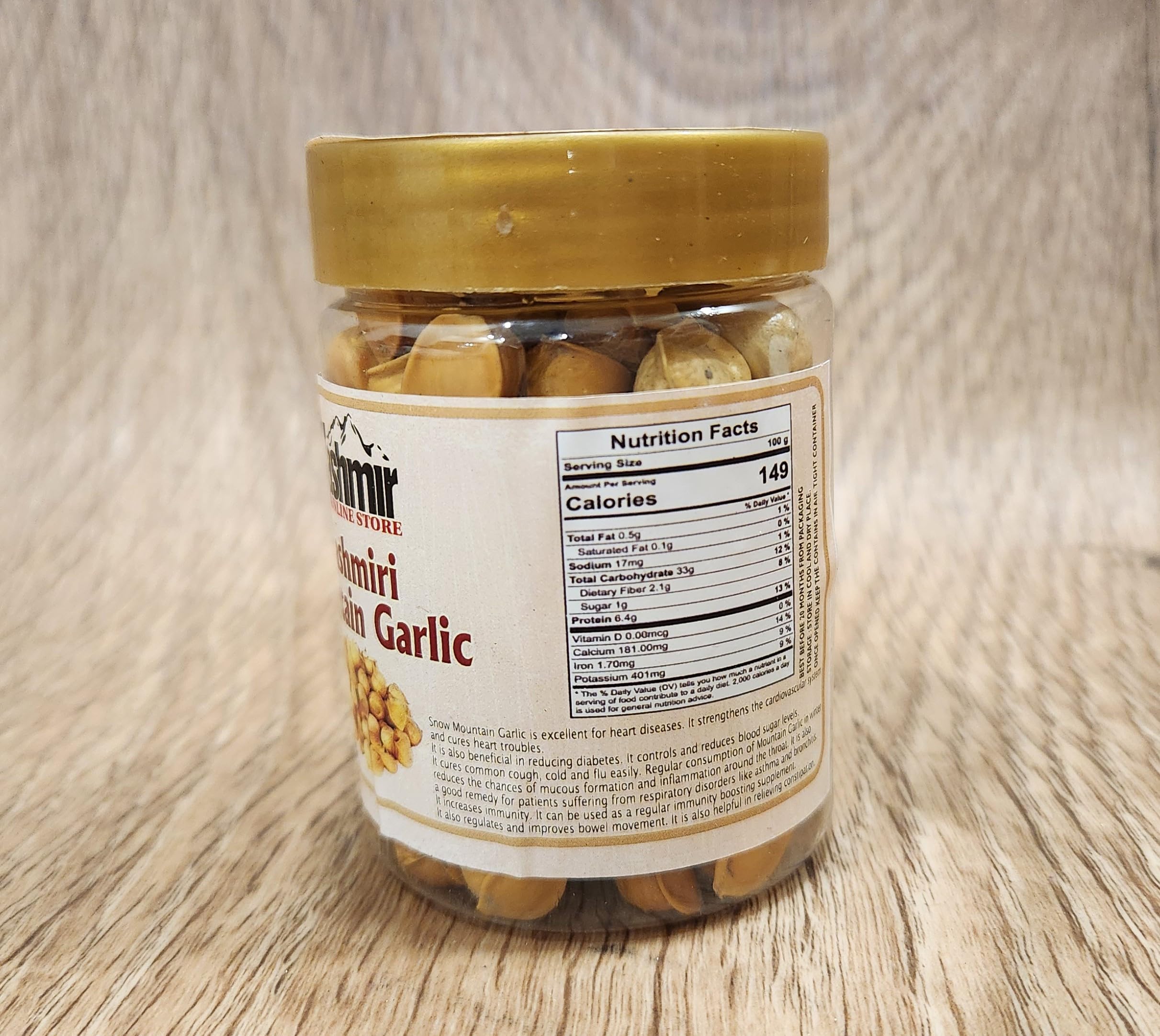Kashmir Online Store Pure and Natural 60 grm Kashmiri Garlic (Snow Mountain Garlic) Most Beneficial For High Blood Pressure patient. 3
