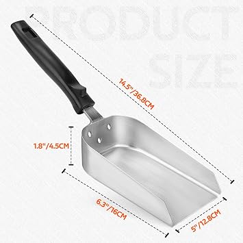 onlyfire 5Inch Large StainlessSteel Griddle Spatula for Flat Top Griddle