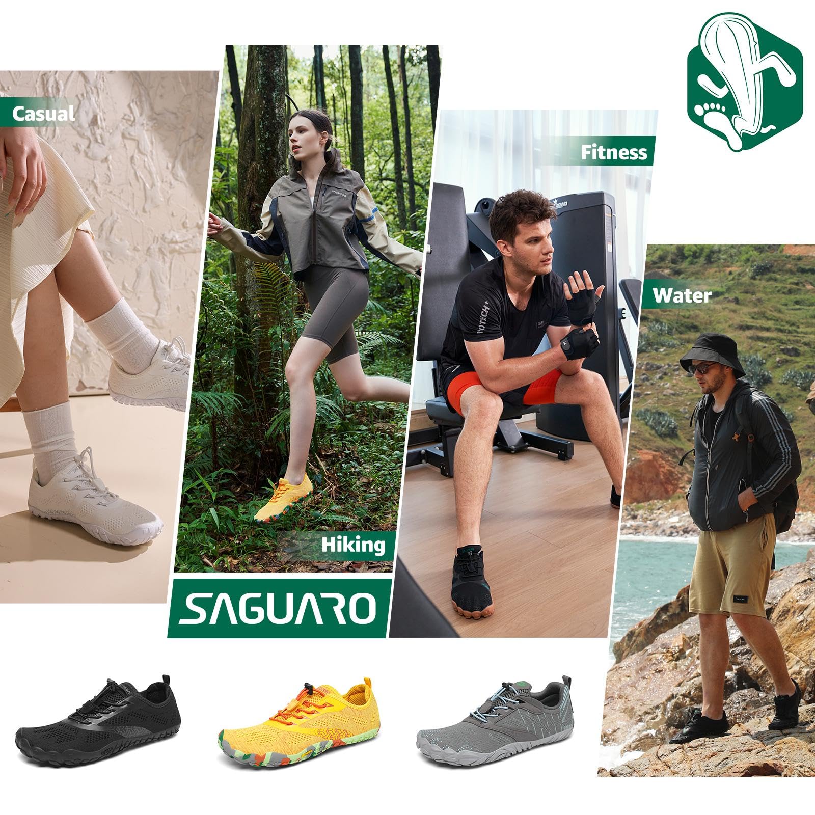SAGUARO Scarpe da Trail Running Uomo Donna Scarpe da Barefoot
