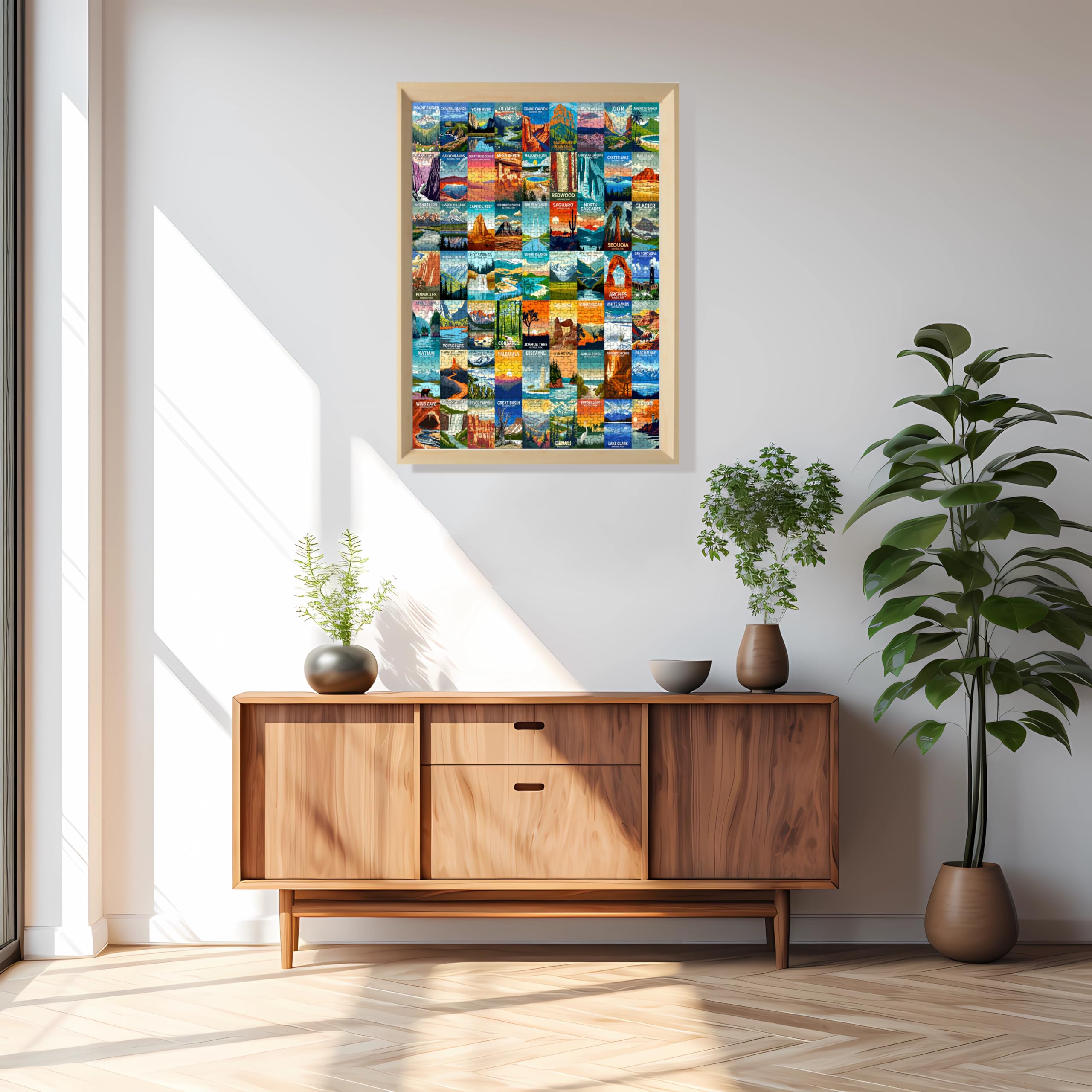 Puzzle 1000 elementów dla dorosłych, park narodowy, puzzle z naturalnym krajobrazem, puzzle rodzinne dla dorosłych, puzzle, prezenty, park narodowy 1