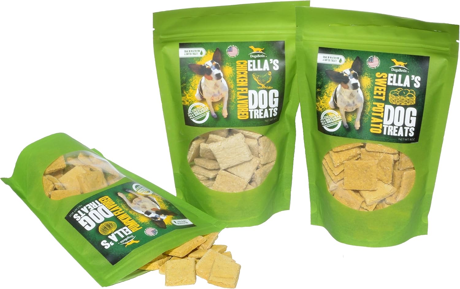 DogaBetix Ella's Diabetic Dog Treats 24 oz 3 Flavors