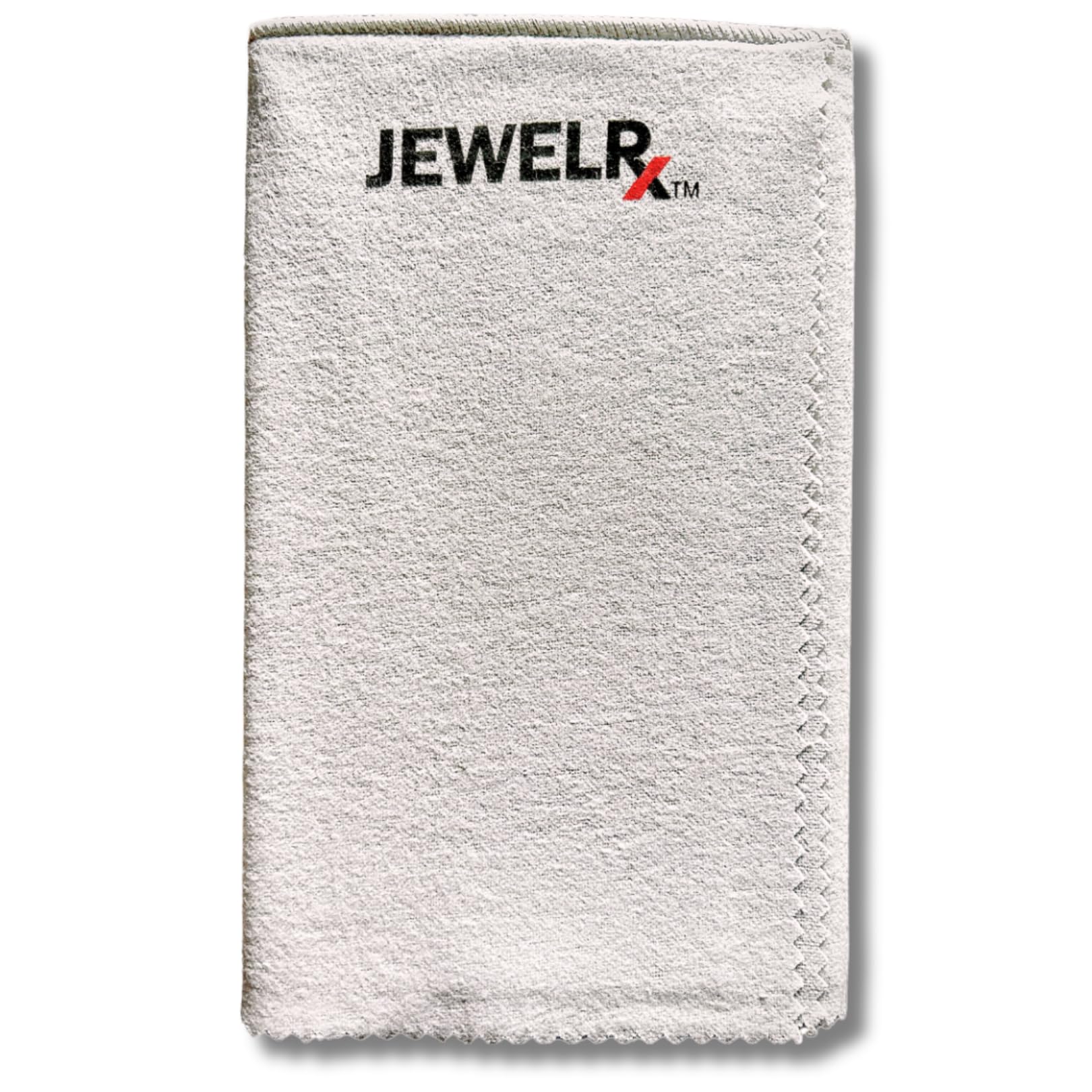 JEWELRX Jewelry Cleaning Cloth - Large 12”x15” 100% Cotton for Gold, Silver, Platinum, Diamonds & Stainless Steel | Polishes & Shines All Jewelry, Watches & More - Gentle, Reusable & Premium Quality