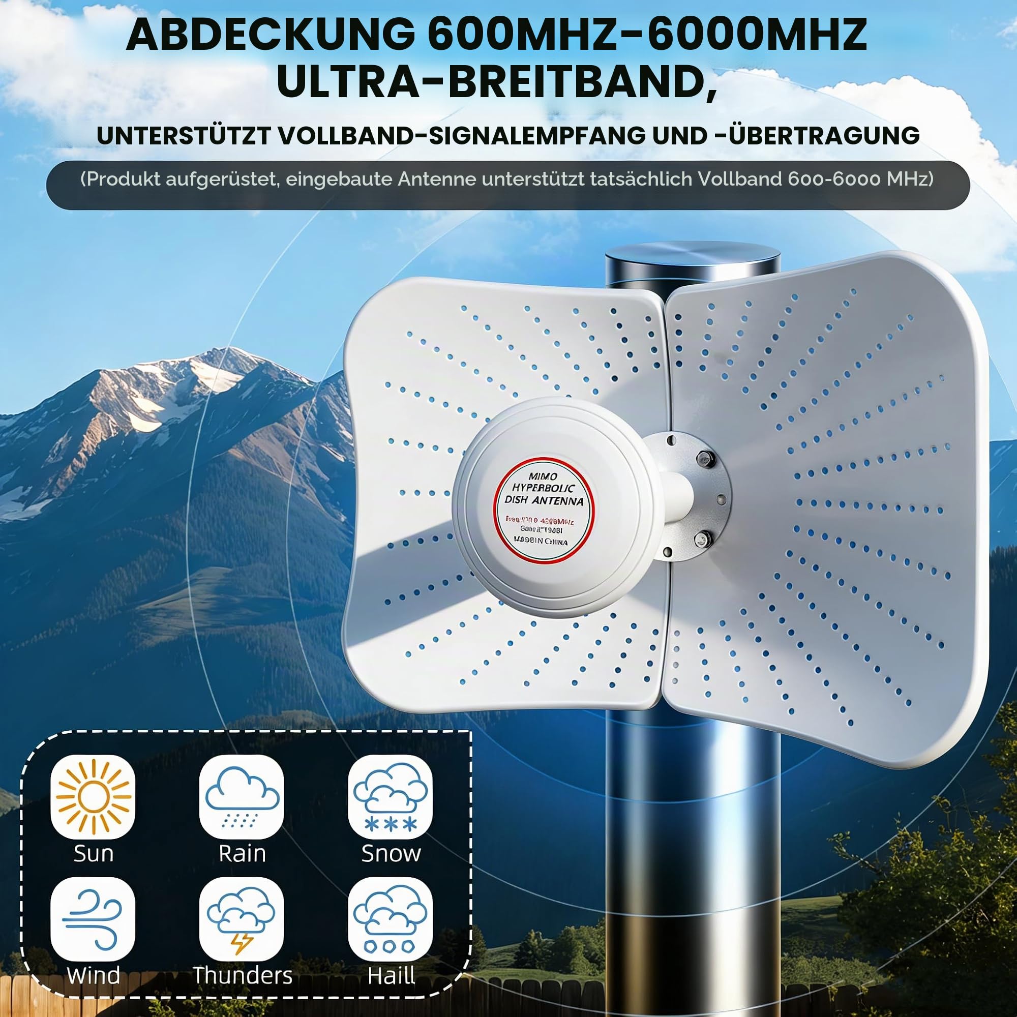4G LTE 5G Panel Antenne Outdoor, Mimo Directional Antenne | 600-6000MHz