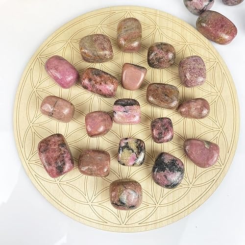 Miniatura 3 de Kit a granel de piedras naturales de rodonita de 1 libra, curación de Reiki, equilibrio de energía, alineación de chakras, buena suerte, regalo de