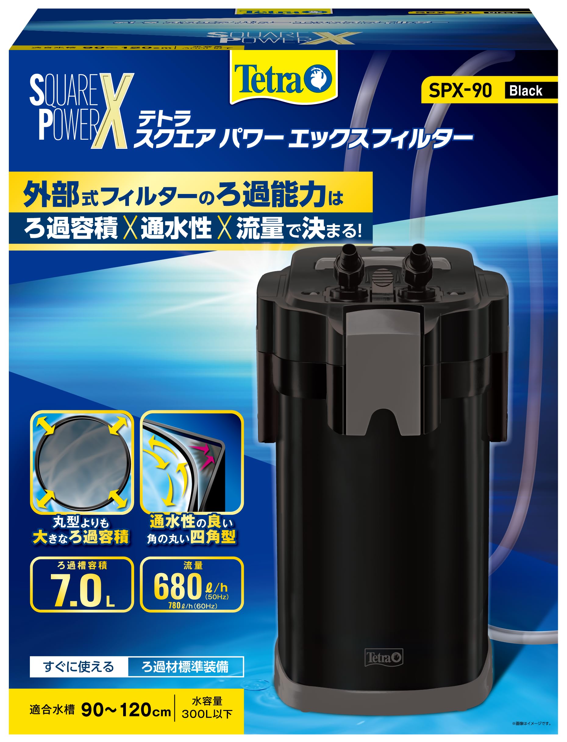 Amazon | テトラ (Tetra)スクエアパワーエックスフィルター SPX-90