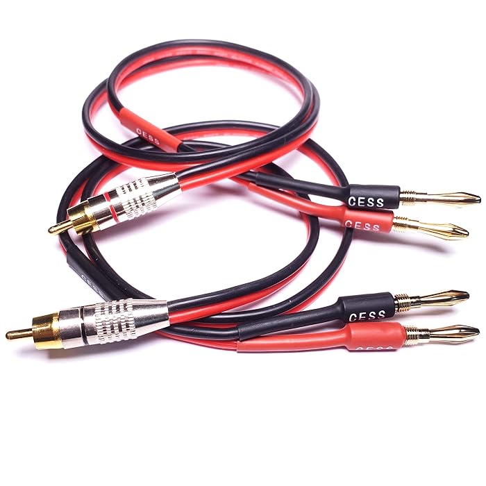 RCA Cable, Phono Banana Speaker Cable 