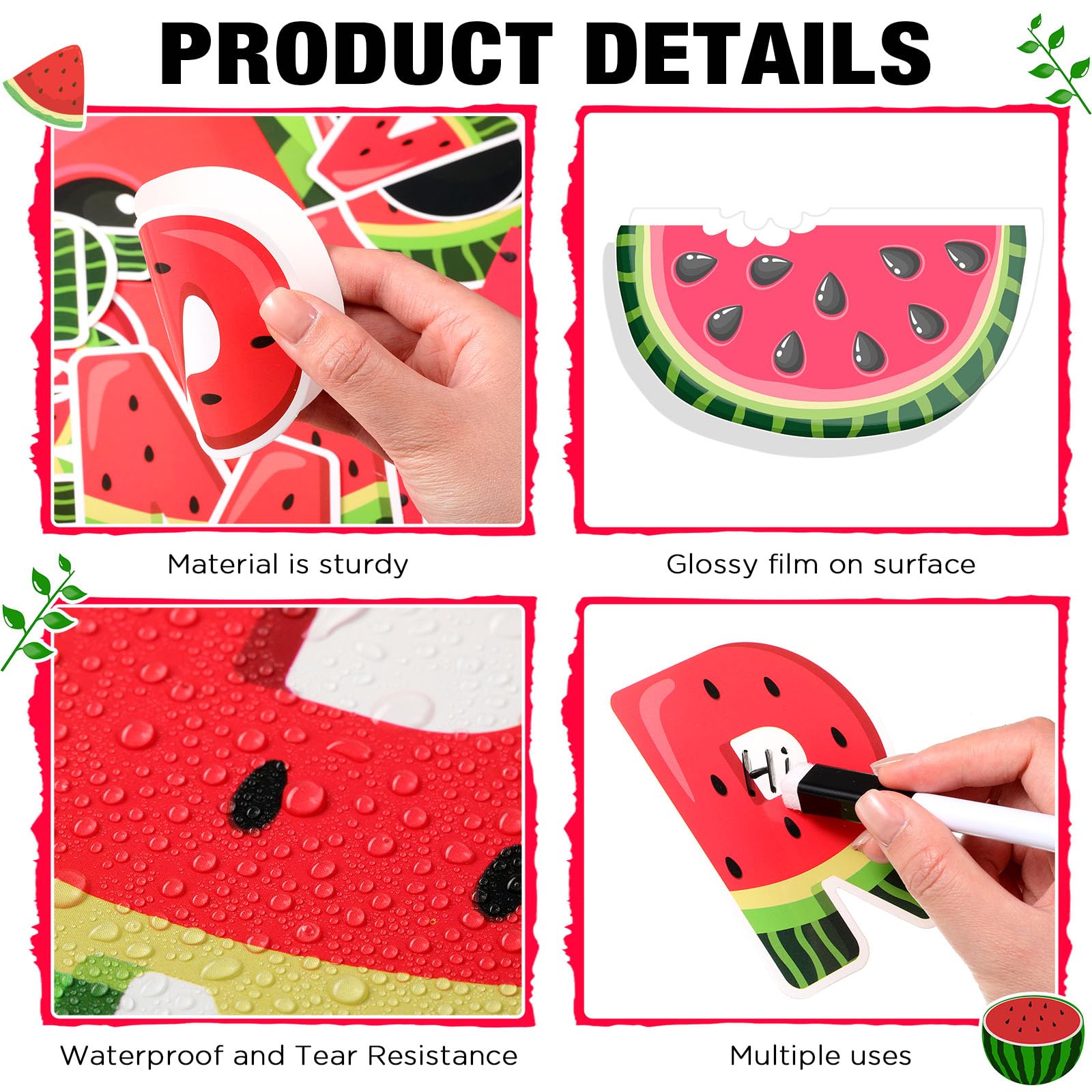 Juicy Red Watermelon Slice With Black Seeds On Green Rind Fresh Summer Fruit - View #9