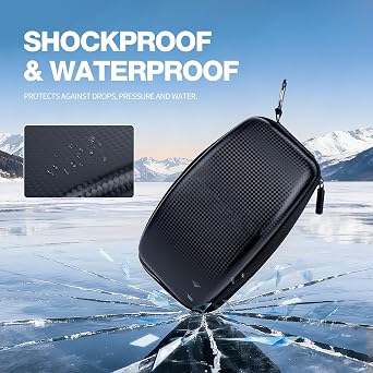 Protective Goggle Case, Shockproof & Water Resistant Eva Hard Shell