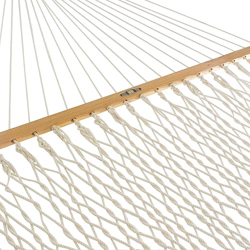 Miniatura 2 de Original Pawleys Island Hamaca original de cuerda de algodón de lujo 14OC con cadenas de extensión gratis y ganchos para árboles, hecha a mano en