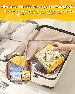 Skin Care Beauty Set for Women 11-Piece Travel Spa Set with Eye Pads Hand Cream Body Lotion Lip Balm Fragrance Spray Gift for Women Birthday Valentine's Day Mother's Day Christmas