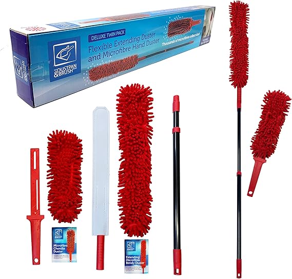 Microfibre Feather Duster Extendable, Long Handled Duster Extendable up