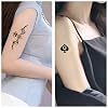 Queen of Spades Logo Tattoo in Black - Temporary Hotwife Fetish Tattoo Love Haiti Heart Slogan Car Sticker Decal