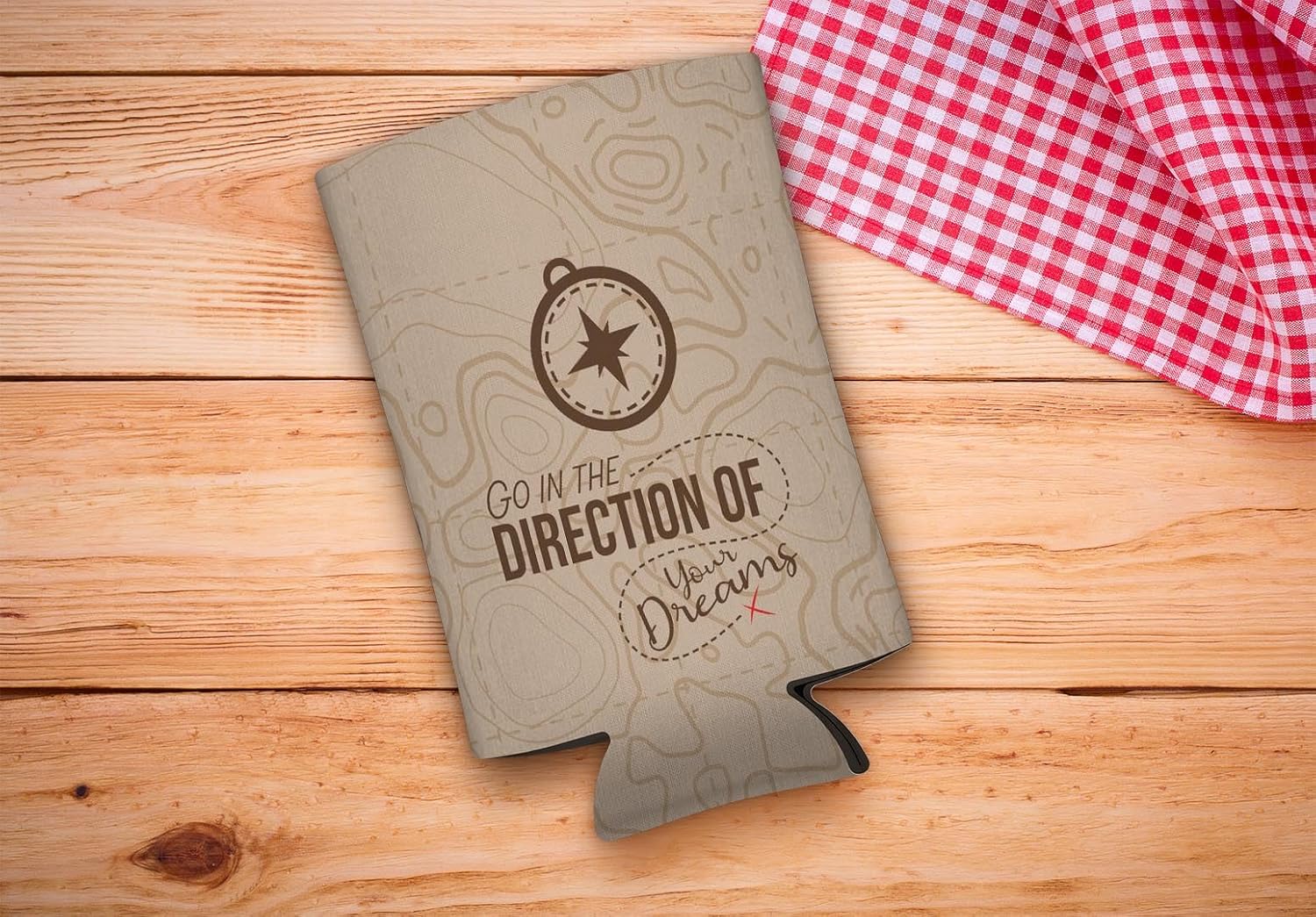 Graduation Decorations Go In The Direction of Your Dreams 12-Pack Ultra Slim Can Thermocoolers