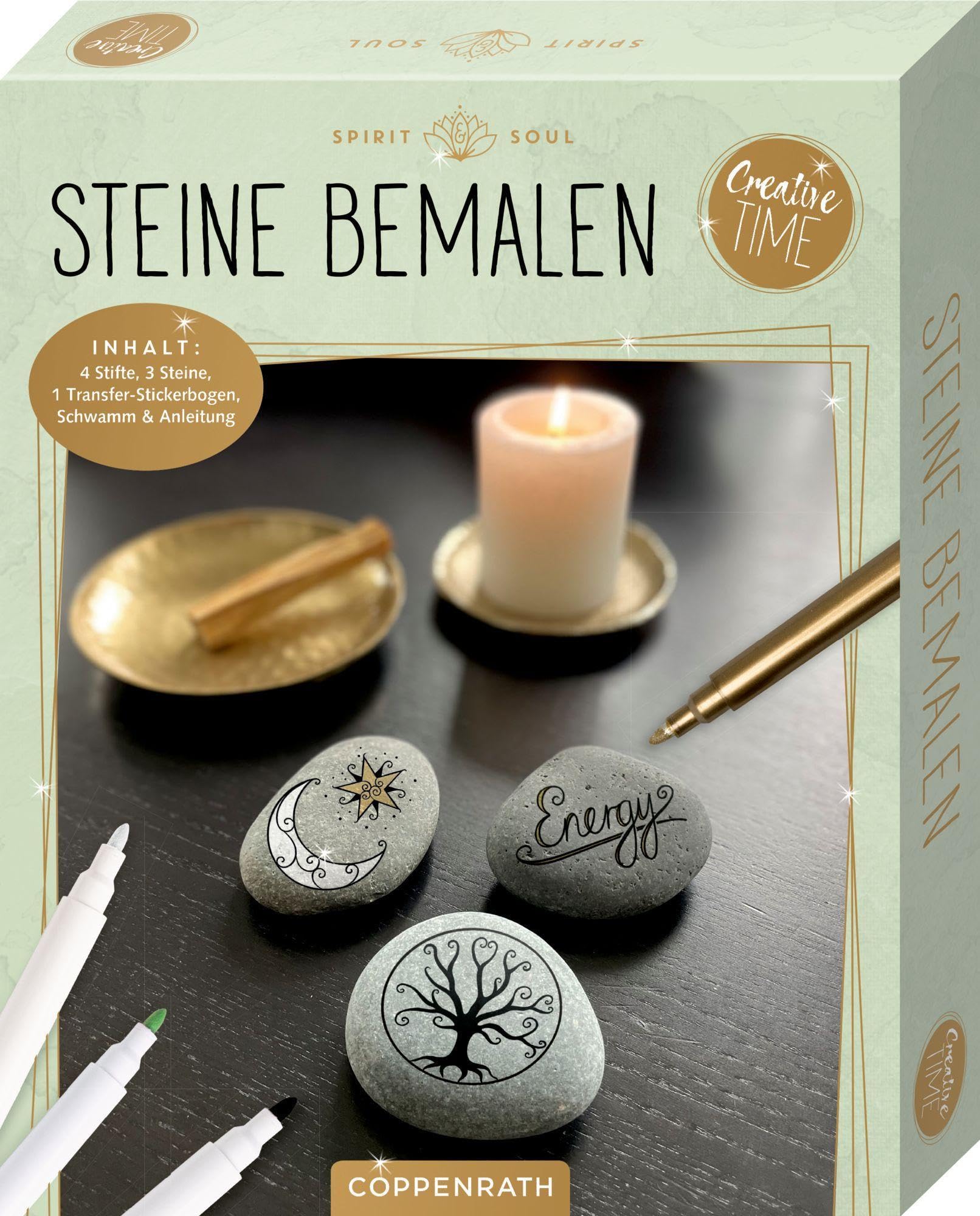 Coppenrath Verlag Steine Bemalen Ab in die Natur, Steine sammeln und bemalen