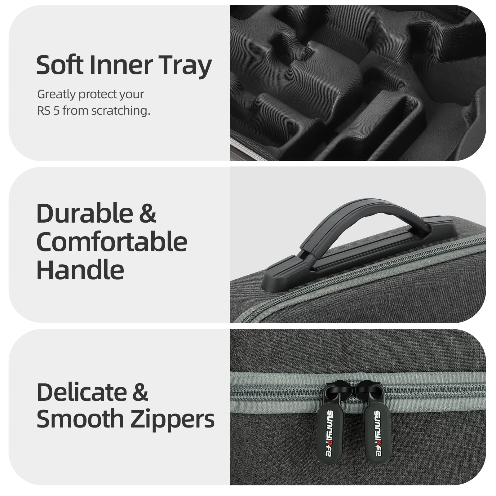 RC GearPro Borsa per DJI RS 5 | Borsa a tracolla compatibile con DJI Ronin RS5 Handheld Gimbal Stabilizer & Accessori