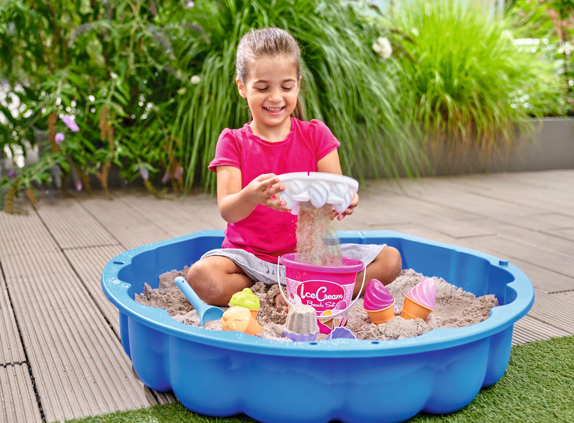 Set De Plage Cup Cakes Androni – 12 Pièces, Seau, Formes Cupcake & Pudding, Pelle, Pour Enfants Dès 12 Mois
