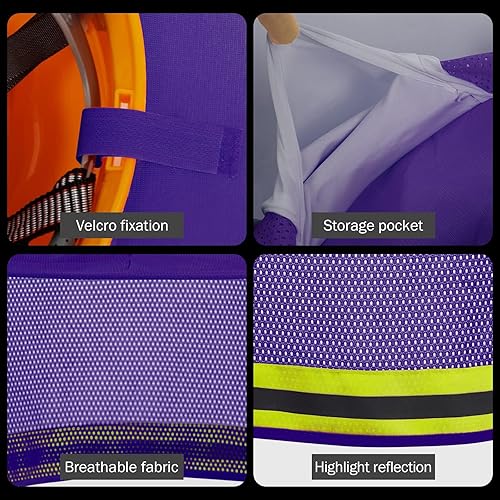 Miniatura 4 de TCCFCCT Parasol para sombrero duro, escudo de cuello de ala completa, 2 paquetes, casco duro no incluido