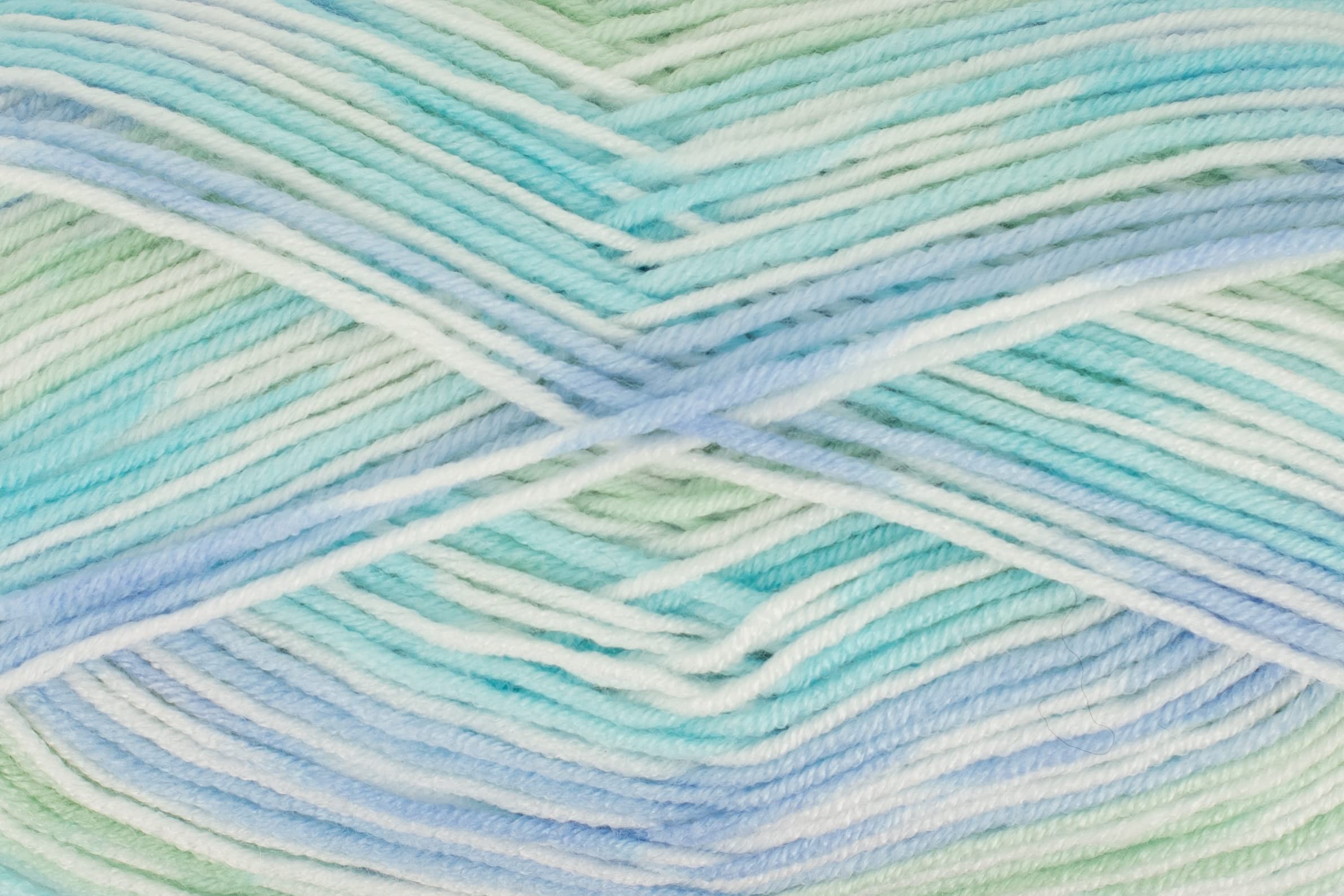 King Cole Cherish DK 100g Multi-Coloured Acrylic Knitting Yarn (Peppermint 3508)