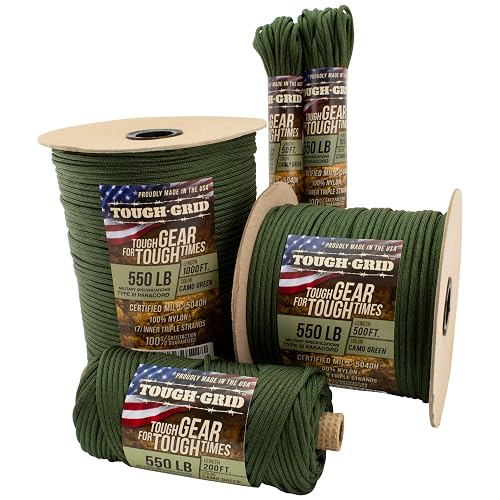 TOUGH-GRID 550 Paracord Type III Mil-Spec 100 ft