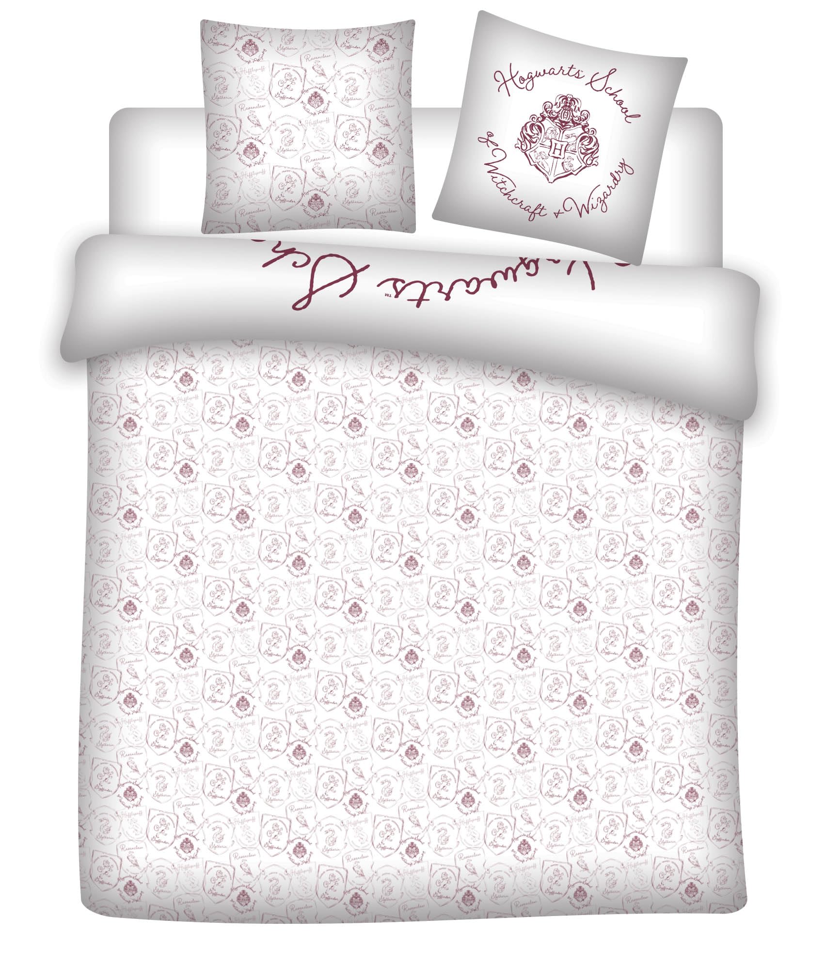 Harry Potter Copripiumino Matrimoniale 240x220 + 2 Federe 65x65 Stemma