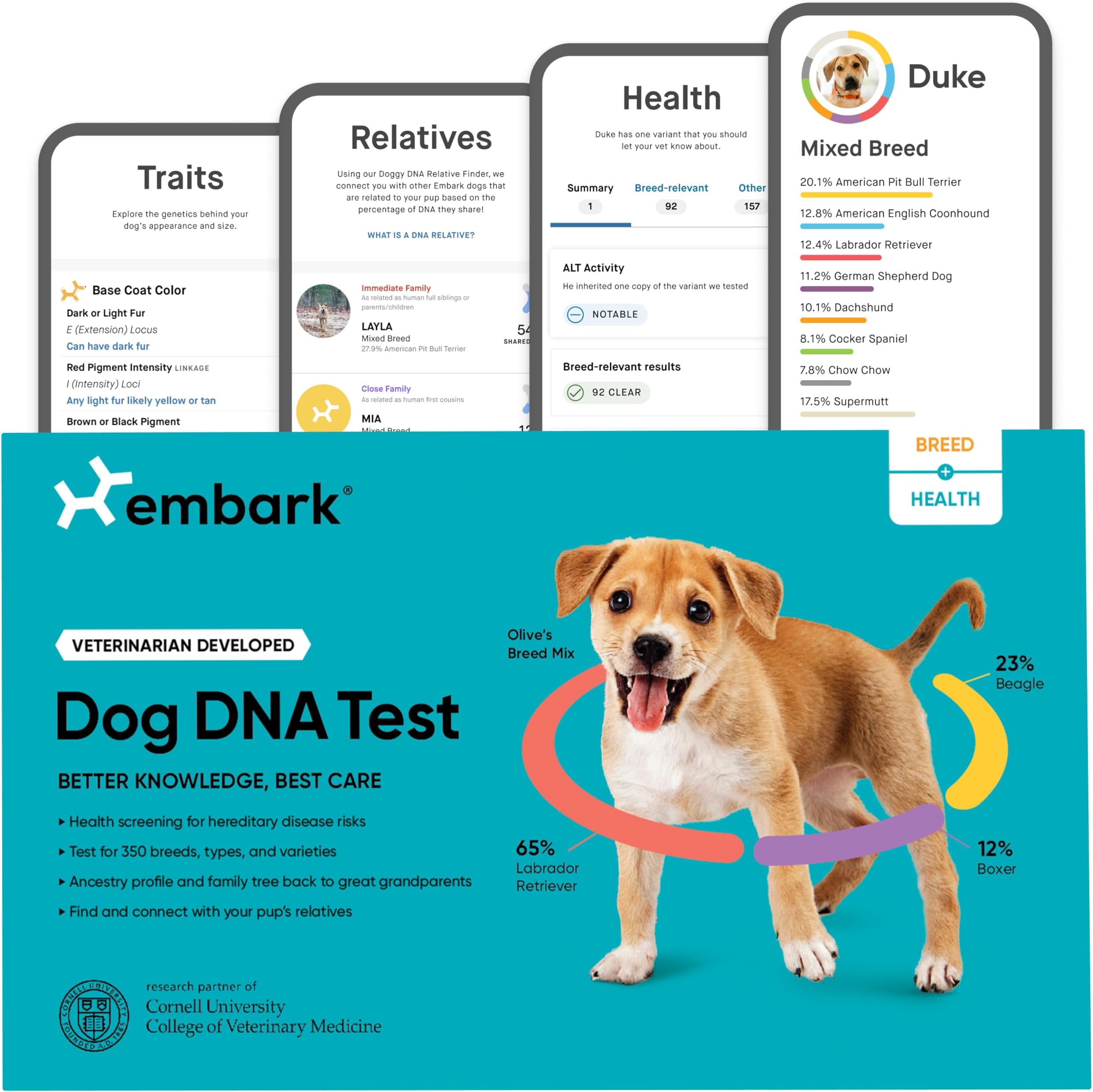 Embark | Dog DNA Test | Breed & Health Kit | Breed Identification & Canine Genetic Health Screening