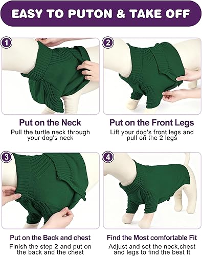 Dog Sweaters for Small Medium Large Dog — alternate angle