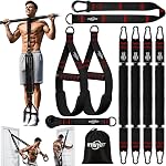 Pull Up Assistance Bands with Handle, Heavy Duty Resistance Bands for Pull Up Bar, Pull Up Assist Band Workout Equipment, Pull Up Bands with Feet Rest/Handle, Fitness, Chin Up, Body Stretching