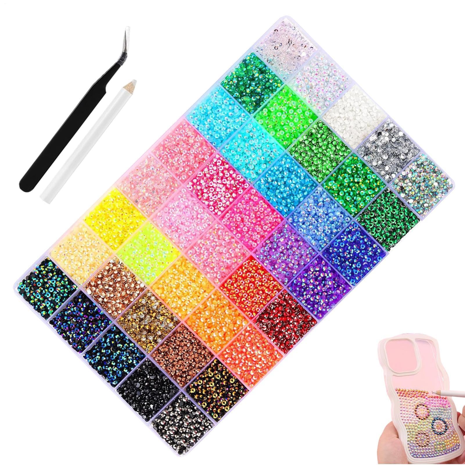 Strass en résine DIY coloré strass en gelée et pierres multicolores
