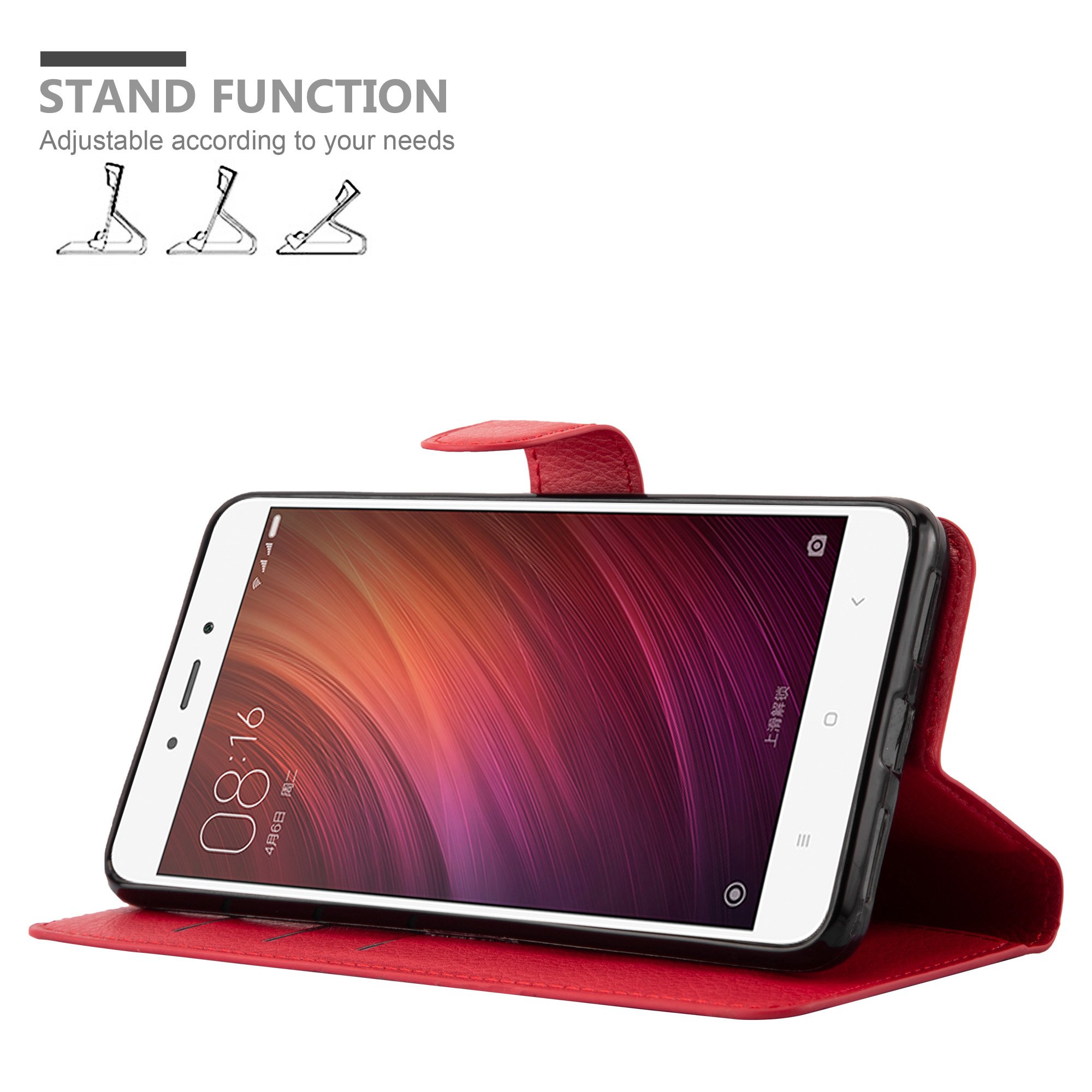 Custodia per Xiaomi RedMi NOTE 4 Portafoglio Protettiva Magnetica Libro
