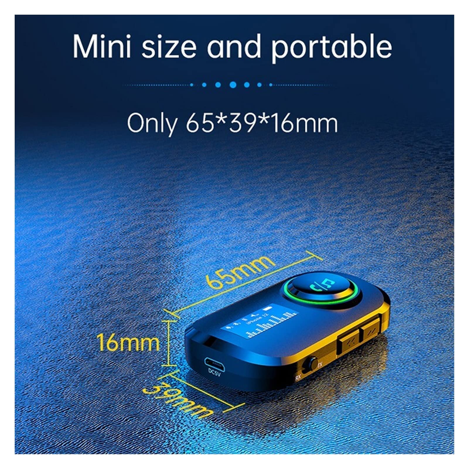 Adapter audio Bluetooth. Odbiornik Bluetooth samochodu 3. 5MM. Jack Audio Muzyka Bluetooth 5.0 Zestaw samochodowy Bezprzewodowy głośnik głośnomówiący głośnik Bluetooth Stereo