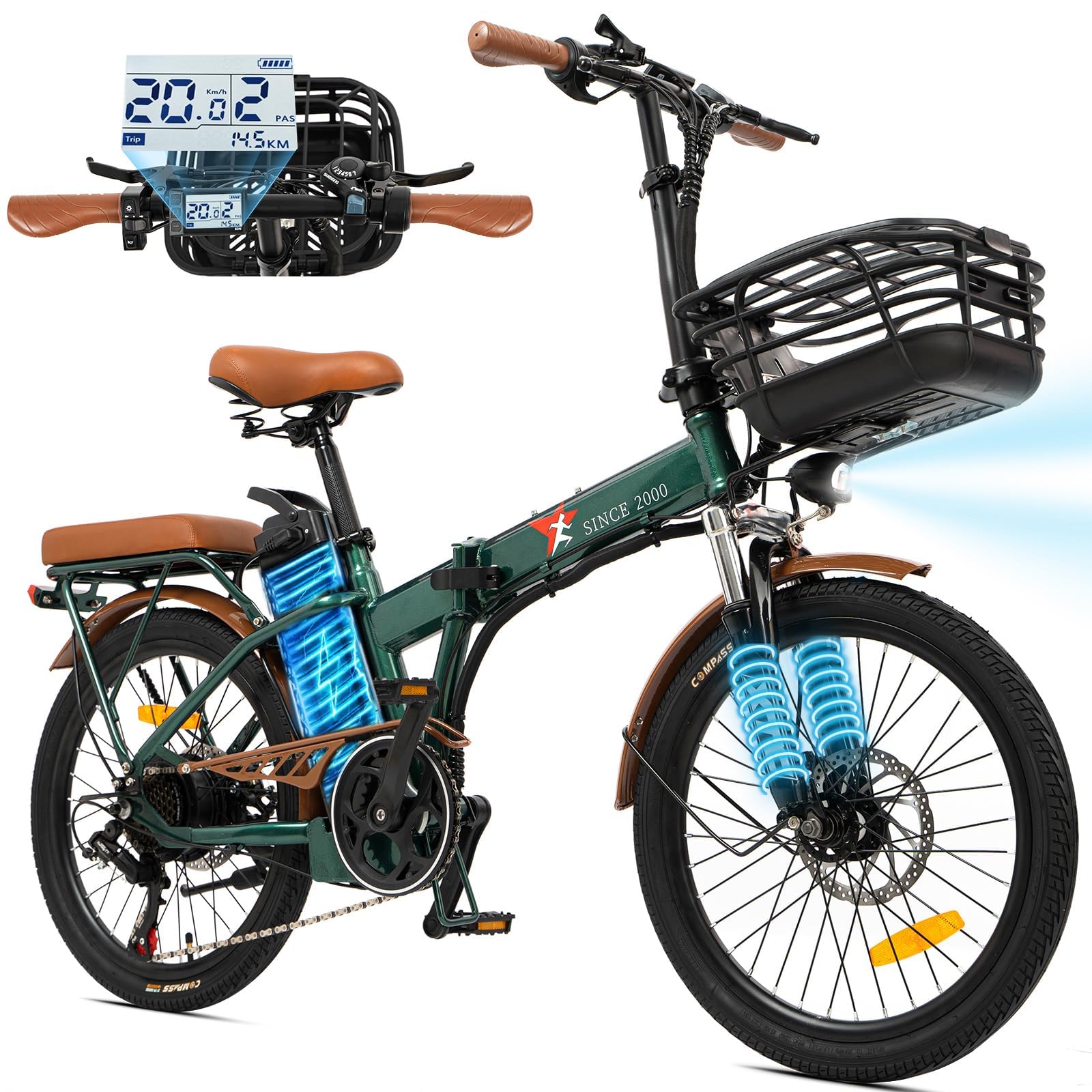 Amazon.co.jp: PEEZ 電動アシスト自転車 折りたたみ 20インチ 48V高
