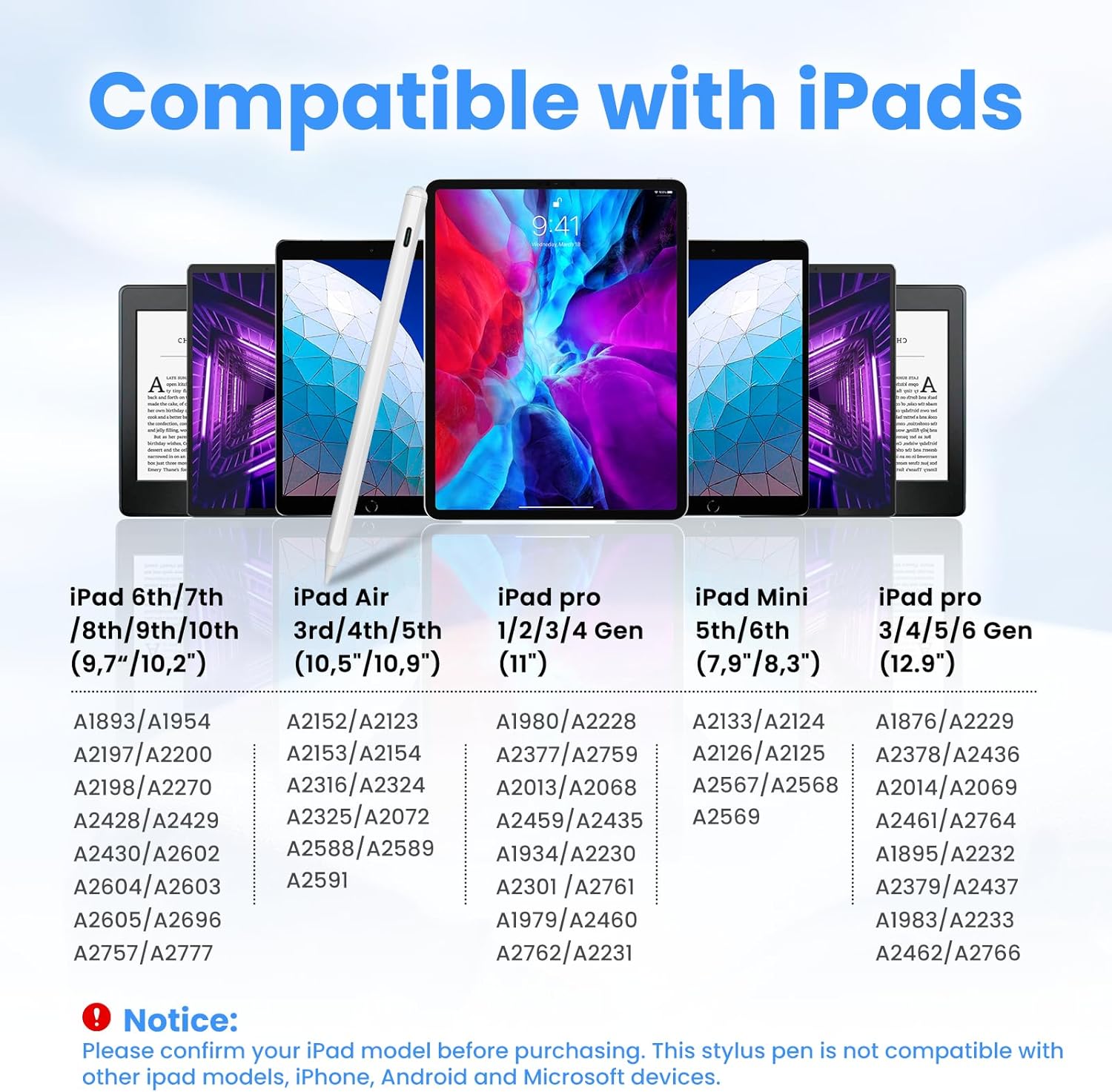 Apple Pencil iPad 10th/9th Generation, Pencil for Kuwait Ubuy