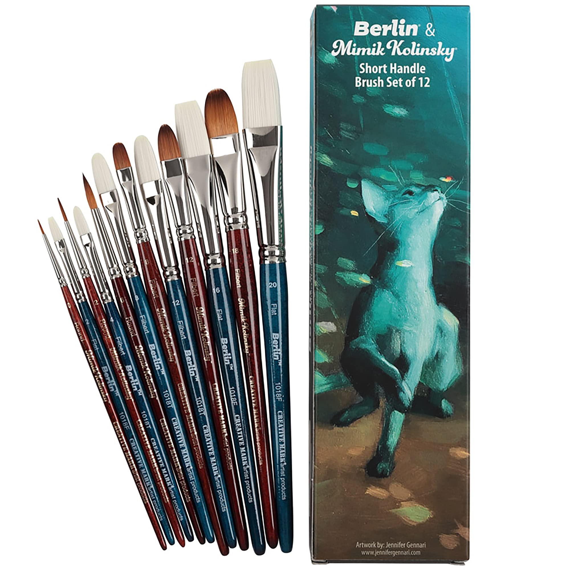 Amazon.com: Creative Mark Mimik Kolinsky Synthetic Sable Short