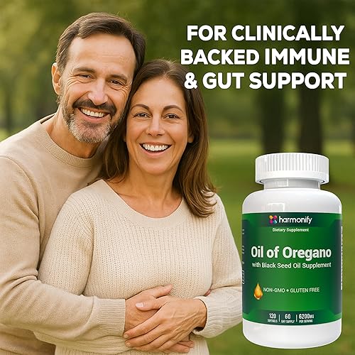 Miniatura 5 de Aceite de orégano con suplemento de aceite de semilla negra para apoyo inmunológico y digestivo, aceite de semilla negra, suplemento de aceite de