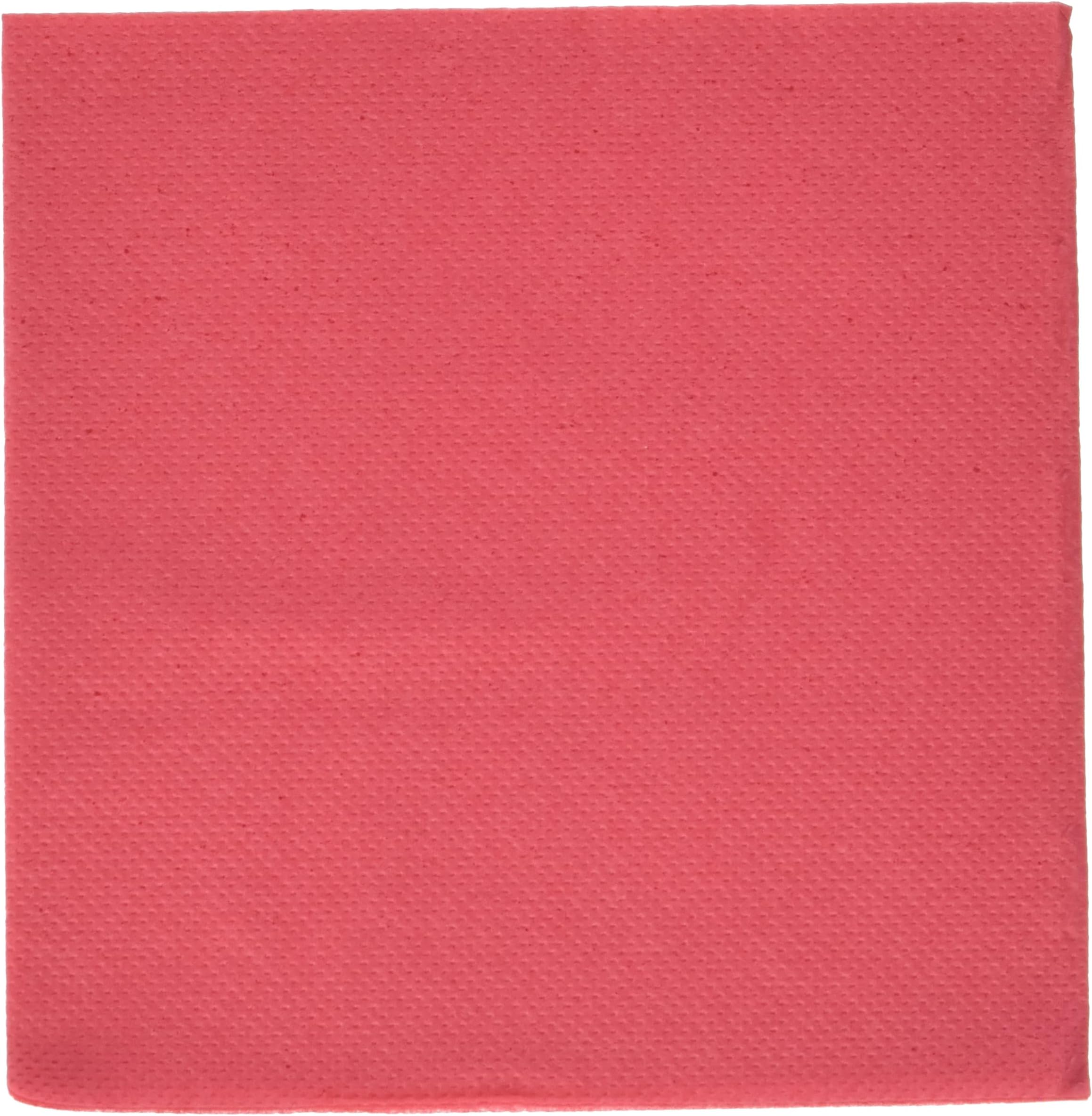 LE NAPPAGE ARTS DE LA TABLE Tex Touch Cocktail Napkins 25 x 24 cm FSC Red Pack of 50, Paper, 25cm x 24cm