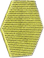 Vista 2 de Scotch-Brite 96HEX Dual Purpose Scour Pad – 5" x 5", Gray/Yellow, 15-Pack, Heavy-Duty Scrubbing with Ergonomic Hexagon