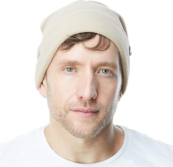 The Hat Depot Reflective Fleece Beanie for Men and Women, Warm Winter Hat, Soft Stretchy Skull Cap for Running, Hiking and Cold Weather