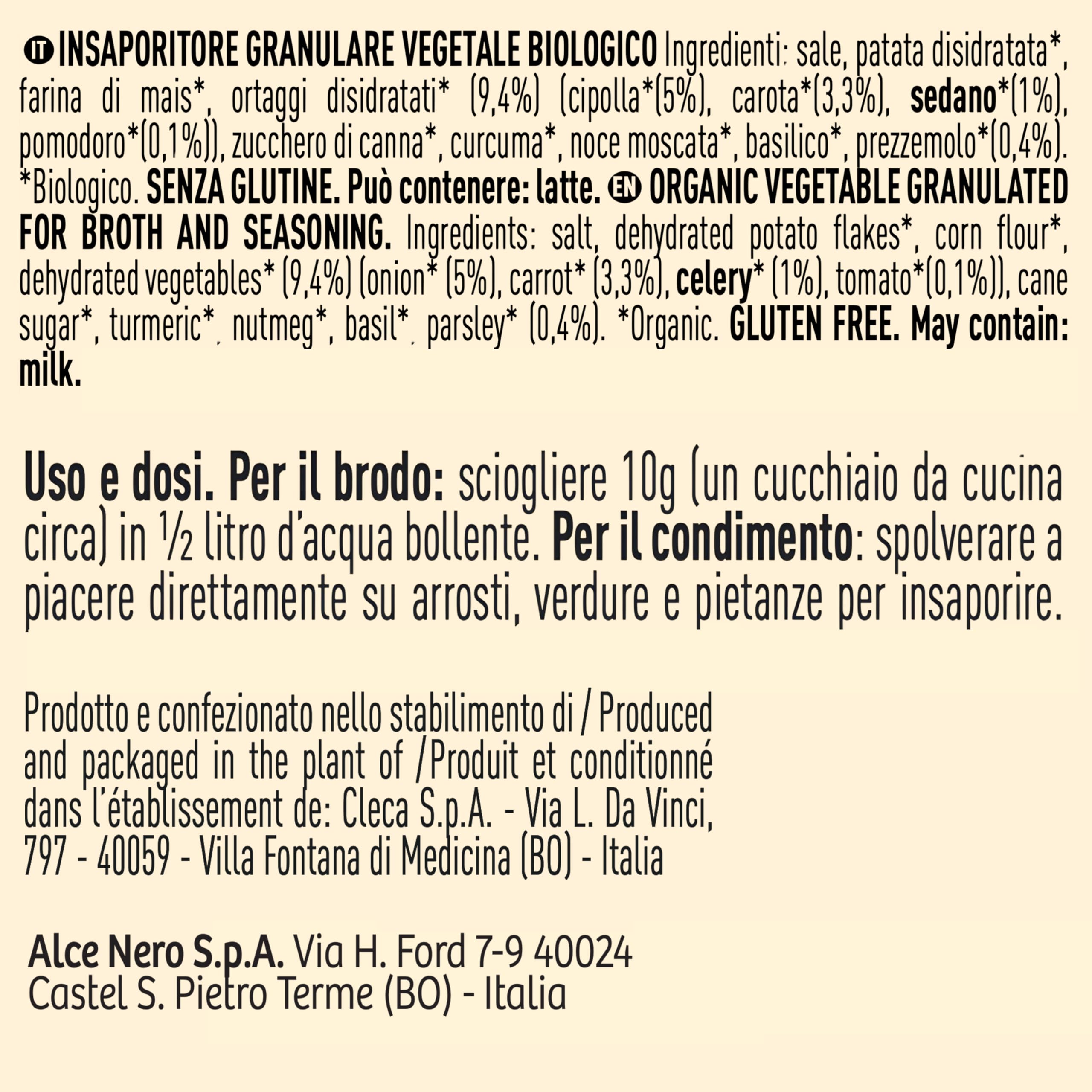 Brodo Vegetale Alcenero 120 G