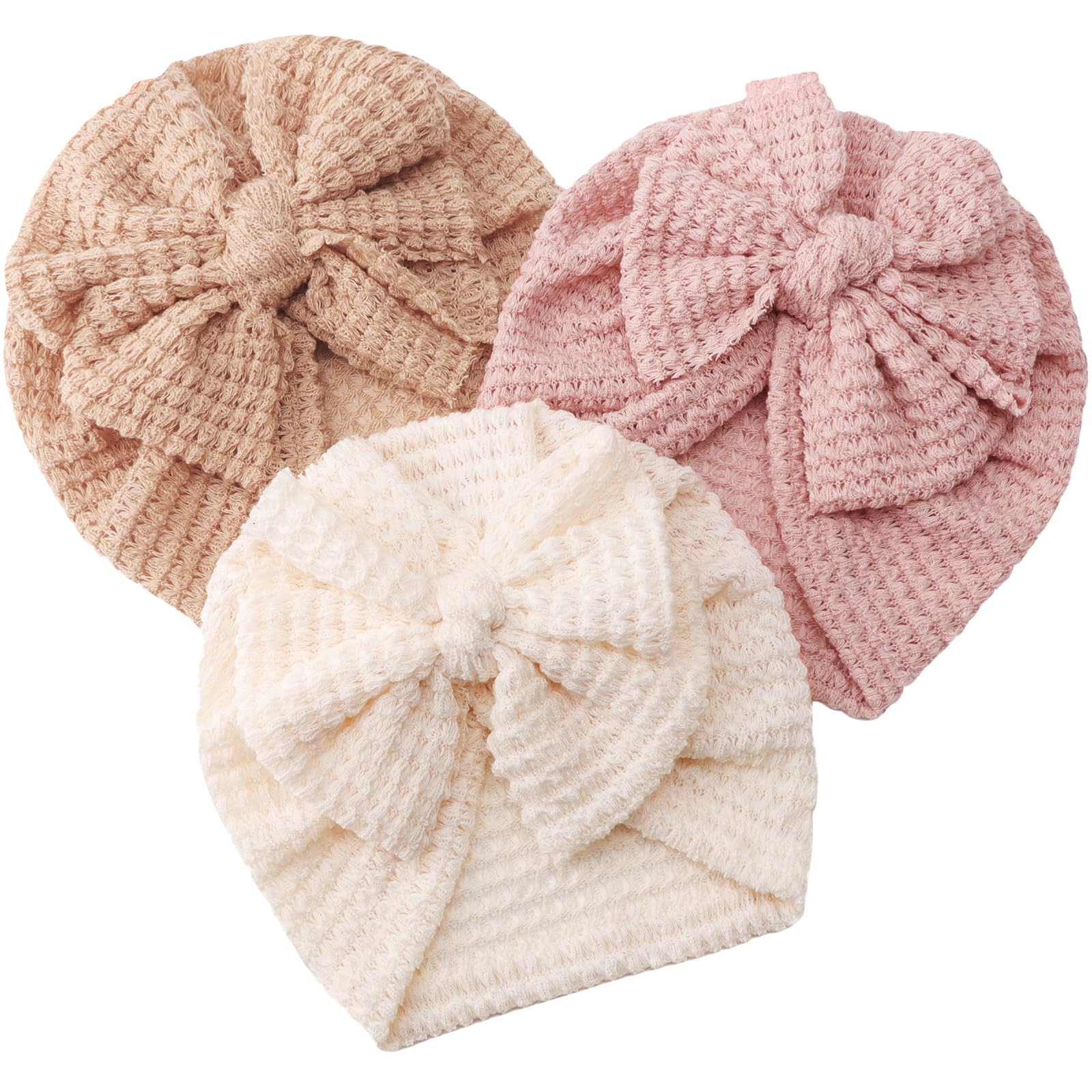 DRESHOW Baby Turban Hats Turban Bun Knot Baby Infant Beanie Baby Girl Soft Cute Toddler Cap