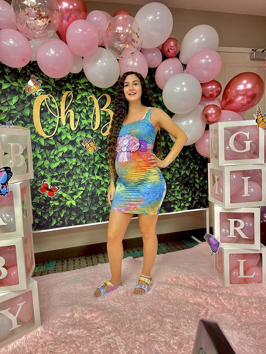 LAGSHIAN Women's Sexy Bodycon Tank Dress Sleeveless Basic Midi Club Dresses - Image 3