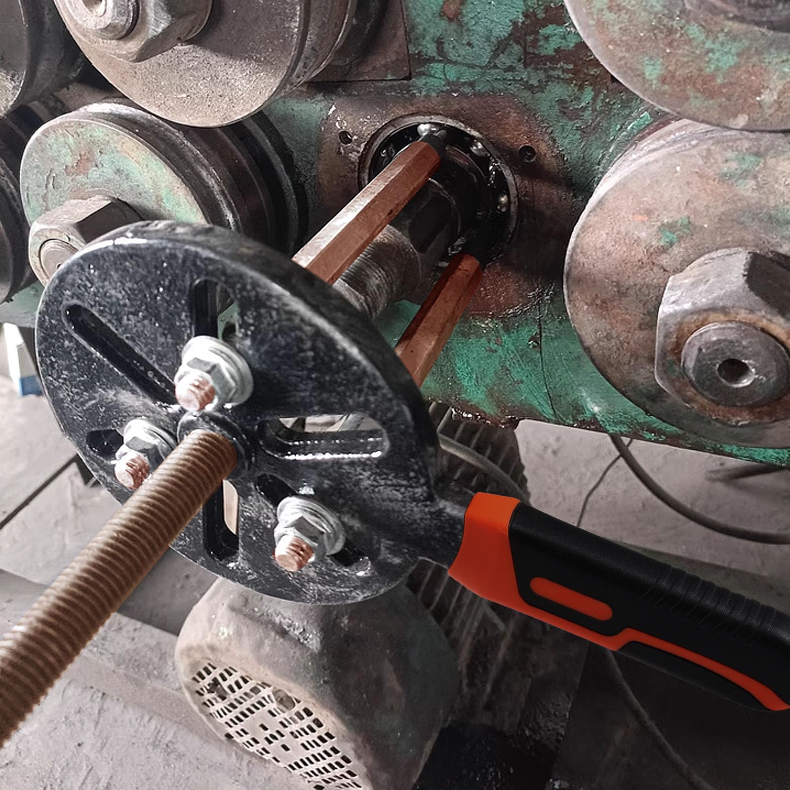 Juego de 55 Extractores de Rodamientos, Juego de Extractores de Rodamientos 55 en 1 Extractor de Desmontaje de Rodamientos 55 en 1 Juego de Extractor de Cojinetes, Extractor de tres Mordazas