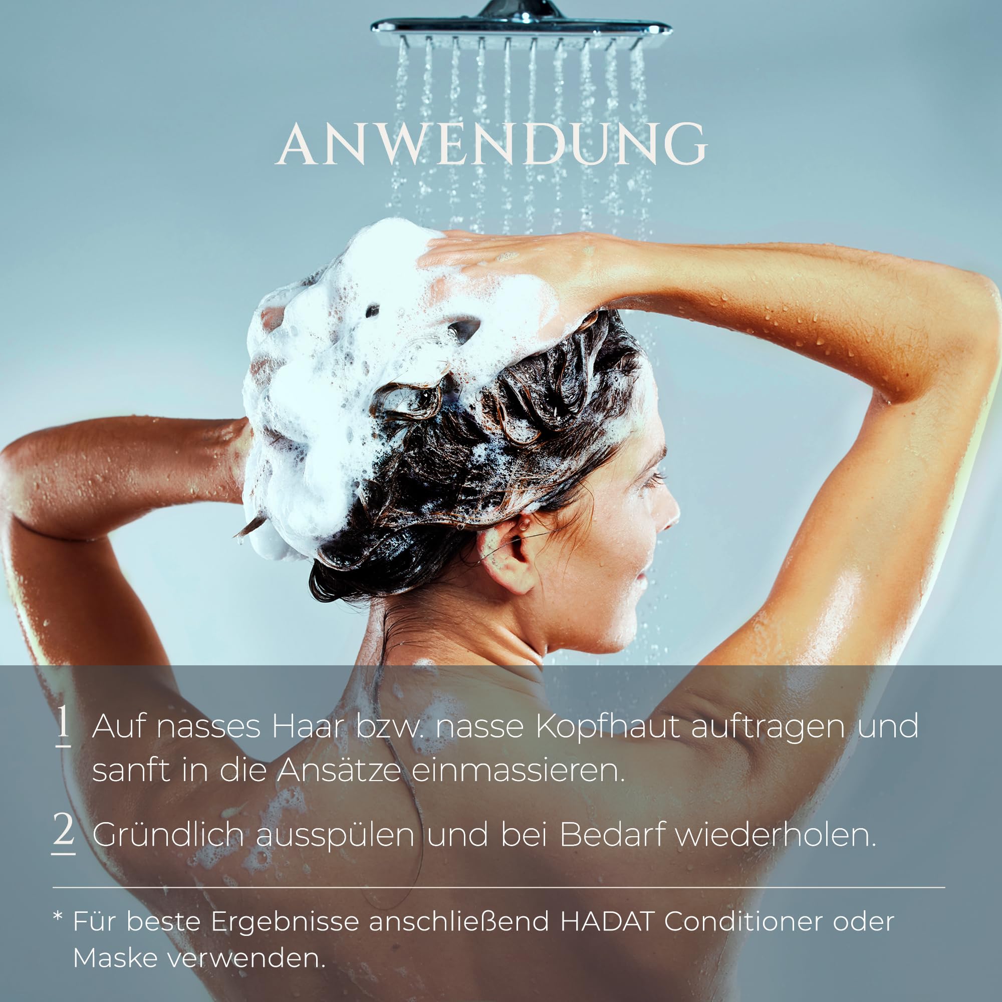 HADAT Root Strengthening Shampoo Haarwachstum Rosmarin Klärendes Anti-Schuppen Shampoo für fettige Kopfhaut Feuchtigkeit & Stärkung für Damen und Herren Made in Israel (800 ml)